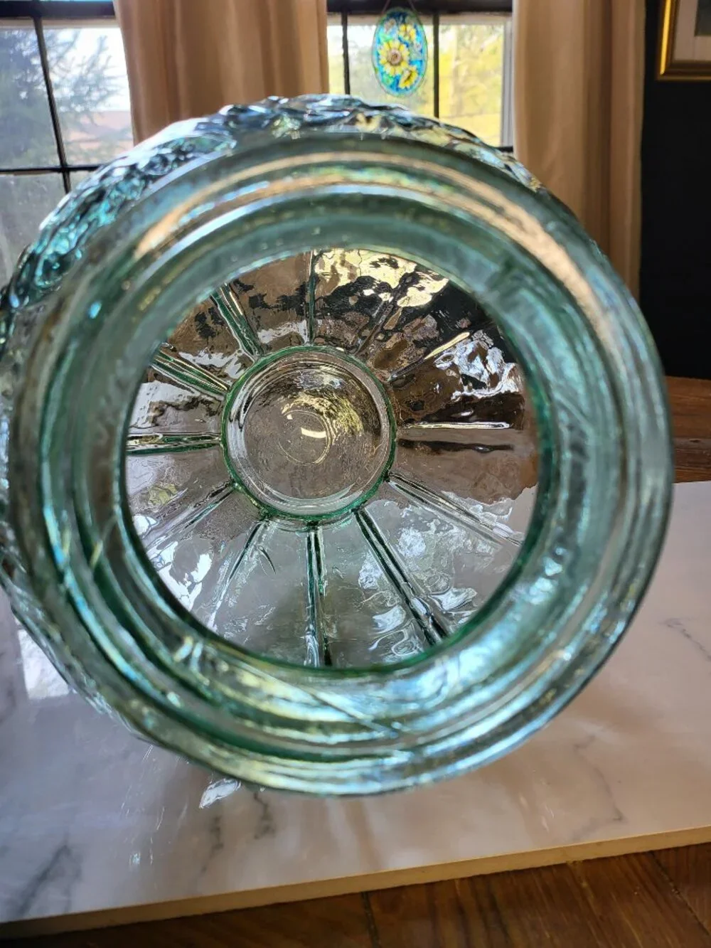 Niemen Stolle‎ Vintage Art Deco Large Vase Transparent 1920-1949 Poland